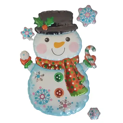 Наклейка для вікон Jumi "Сніговик", 21х15 см