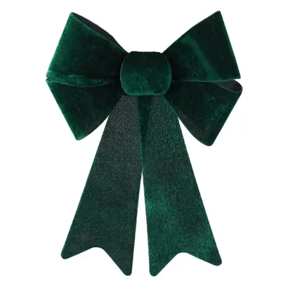 Бант декоративний Chomik велюр, 23х38 см, зелений