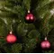 Ялинкові пластикові кульки Mica Decorations комплект 27 шт, Ø 6 см, вишневі