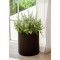 Горщик для квітів Keter 39 л. Cylinder Planter Large, коричневий