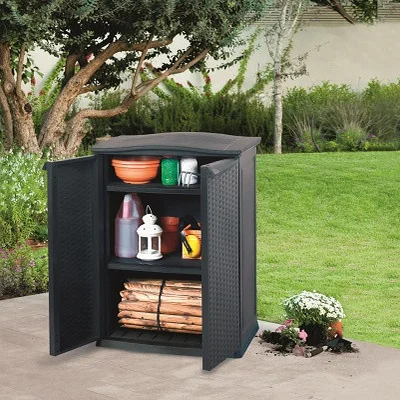 Ящик для зберігання KETER RATTAN STYLE - BASE SHED Compact Garden 230 л