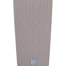 Горщик з кашпо для рослин Prosperplast Rato square - бежевий, 21/49 л
