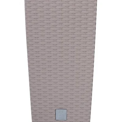 Горщик з кашпо для рослин Prosperplast Rato square - бежевий, 21/49 л