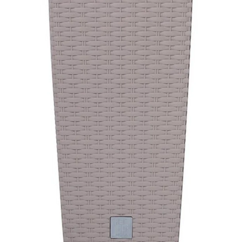 Горщик з кашпо для рослин Prosperplast Rato square - бежевий, 21/49 л