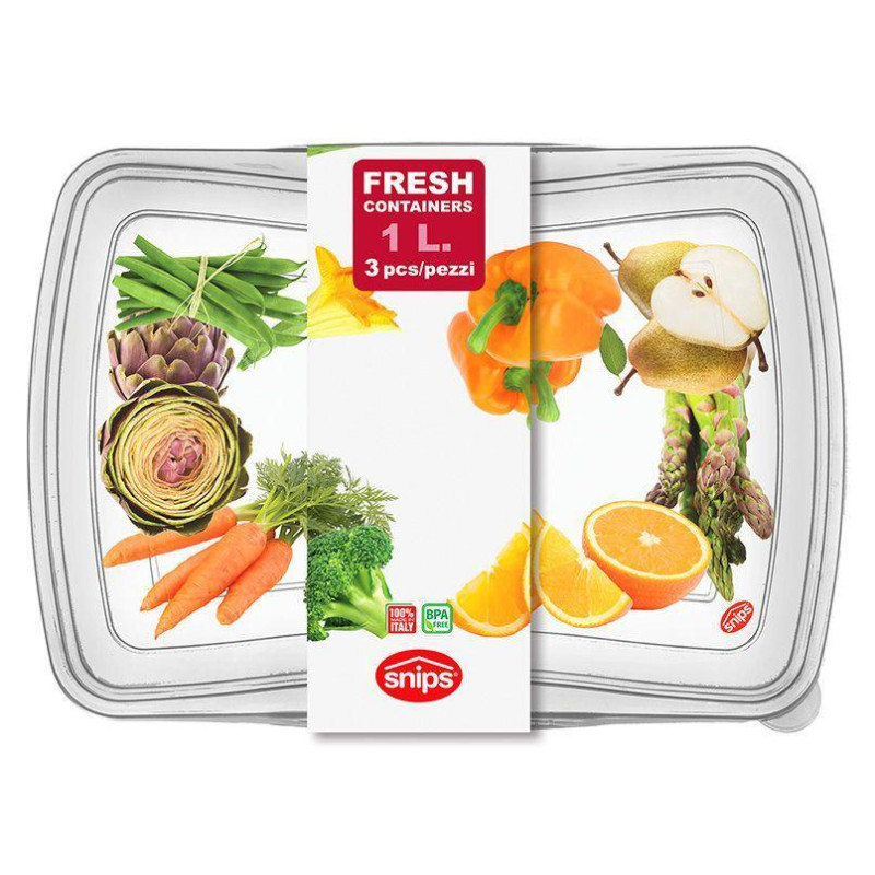 Контейнери для продуктів, 1,0 л, 3 шт.