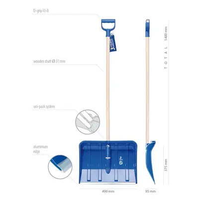 Лопата Prosperplast Alpin 2A, 49*140 см.