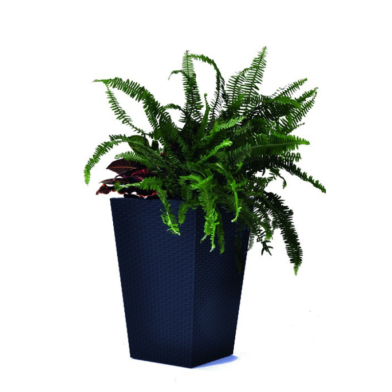 Горщик для рослин Keter Medium Rattan Planter сірий