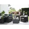 Комплект садових меблів Keter Emma 2 seater set, стіл-скриня, сірий Комплект садових меблів Keter Emma 2 seater set, стіл-скриня, сірий