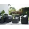 Комплект садових меблів Keter Emma 2 seater set, стіл-скриня, сірий Комплект садових меблів Keter Emma 2 seater set, стіл-скриня, сірий