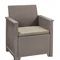 Комплект садових меблів Keter Emma 3 seater set, стіл-скриня, бежевий