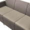 Комплект садових меблів Keter Emma 3 seater set, стіл-скриня, бежевий