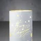 Світильник декоративний скляний "Luca Lighting, led 15, 9*15 см, білий, сніжинки, 3АА