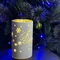 Світильник декоративний скляний "Luca Lighting, led 15, 9*15 см, білий, сніжинки, 3АА
