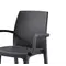 Стілець садовий пластиковий BICA Verona armchair, графіт