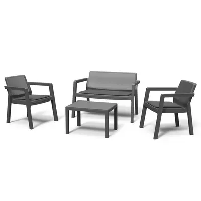 Набір меблів Keter Emily Patio set з подушками, графіт