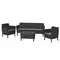 Комплект садових меблів Keter Salemo 3 seater set, графіт Комплект садових меблів Keter Salemo 3 seater set, графіт