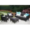 Комплект садових меблів Keter Salemo 3 seater set, графіт Комплект садових меблів Keter Salemo 3 seater set, графіт
