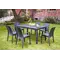 Стілець садовий пластиковий BICA Verona armchair, графіт