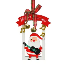 Прикраса-підвіска дерев'яна "Санта Клаус" Jumi, 13 см, біла з червоним