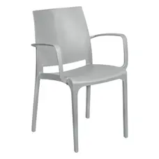 Стілець садовий пластиковий BICA Olga, бежево-сірий