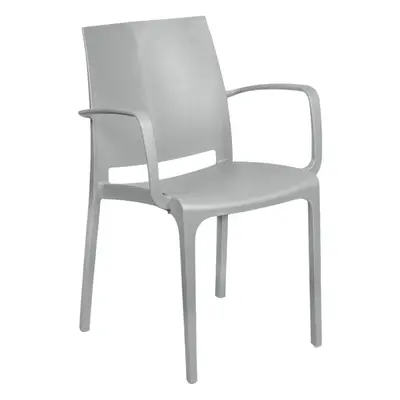 Стілець садовий пластиковий BICA Olga, бежево-сірий