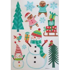 Наклейки новорічні для стін Jumi, 12шт