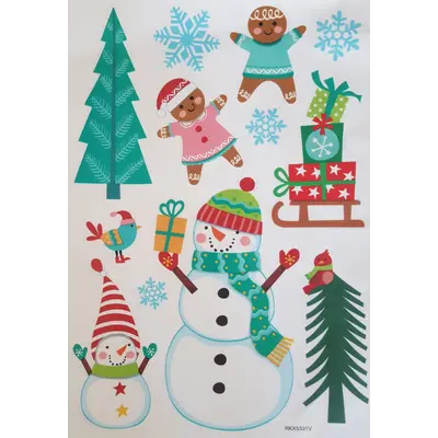 Наклейки новорічні для стін Jumi, 12шт