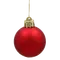 Ялинкові пластикові кульки Chomik комплект 16шт, Ø 4см, червоні