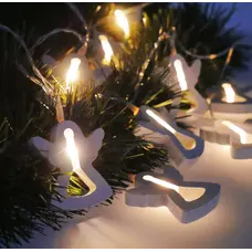 Гірлянда електрична Chomik, янгол, 10 LED, 1.65 м, теплий білий, батарейки