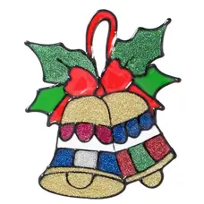 Наклейка новорічна Chomik 18x25см, Дзвіночки