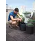Горщик для квітів Keter 18 л. Cylinder Planter Medium, коричневий