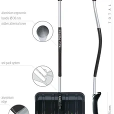 Лопата Prosperplast Alpin Alutube ergo eco 49*145 см.