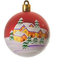 Ялинкова пластикова кулька "House of Seasons" 6 см, "Будиночок"