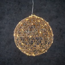 Куля декоративна шампань, 33 см, 80 led "Luca Lighting"