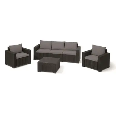 Комплект садових меблів Keter California 3 seater, графіт - прохолодний сірий