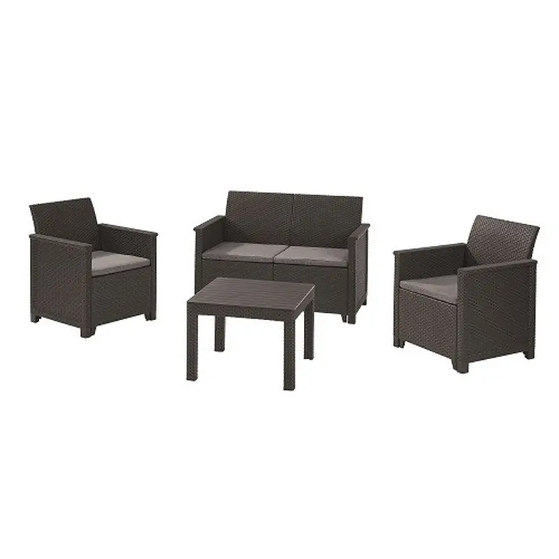 Комплект садових меблів Keter Emma 2 seater set, сірий Комплект садових меблів Keter Emma 2 seater set, сірий