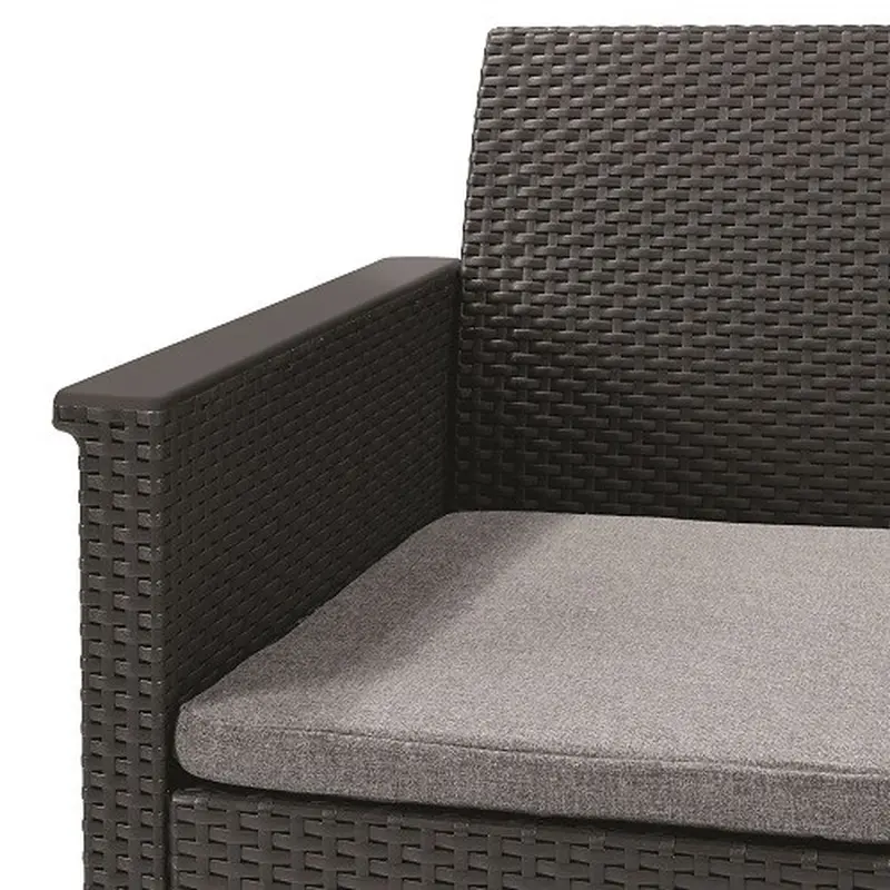 Комплект садових меблів Keter Emma 2 seater set, сірий Комплект садових меблів Keter Emma 2 seater set, сірий