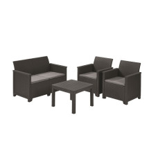 Комплект садових меблів Keter Emma 2 seater set, сірий