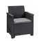 Комплект садових меблів Keter Emma balcony set, стіл-скриня, сірий Комплект садових меблів Keter Emma balcony set, стіл-скриня, сірий