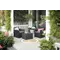 Комплект садових меблів Keter Emma balcony set, стіл-скриня, сірий Комплект садових меблів Keter Emma balcony set, стіл-скриня, сірий