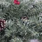 Гірлянда 270 см декоративна Creston Frosted зелена з шишками та ягодами