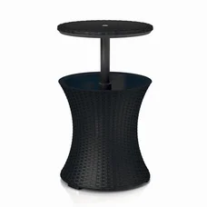 Стол - бар пластиковий Keter Cool Bar Rattan, колір сірий