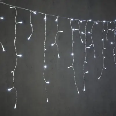 Гірлянда з'єднувальна "Бахрома" "Luca Lighting", 9,8х0.48 м, колір білий