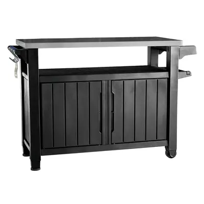Стіл-буфет садовий для барбекю Keter UNITY XL, антрацит, 207 л