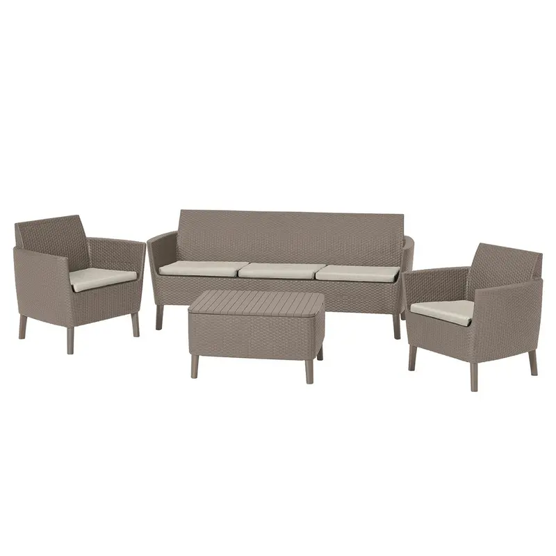 Комплект садових меблів Keter Salemo 3 seater set, бежевий Комплект садових меблів Keter Salemo 3 seater set, бежевий
