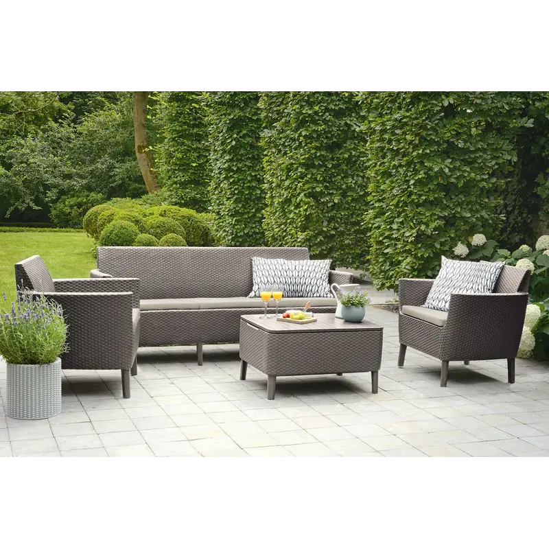 Комплект садових меблів Keter Salemo 3 seater set, бежевий Комплект садових меблів Keter Salemo 3 seater set, бежевий