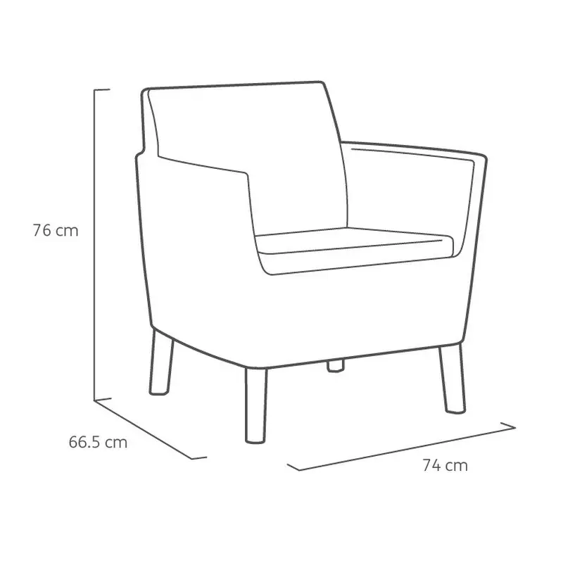 Комплект садових меблів Keter Salemo 3 seater set, бежевий Комплект садових меблів Keter Salemo 3 seater set, бежевий