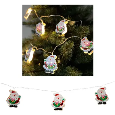 Гірлянда світлодіодна "Санта Клаус" Chomik, 1,65 м, 10 LED теплий білий