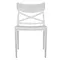 Стілець садовий пластиковий BICA Croix, білий