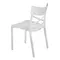 Стілець садовий пластиковий BICA Croix, білий